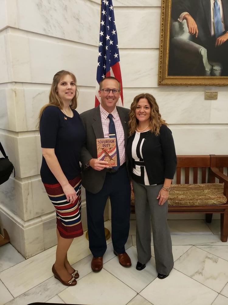 KrissAnne Hall, Sheriff Chris Brown, and Ali Brown