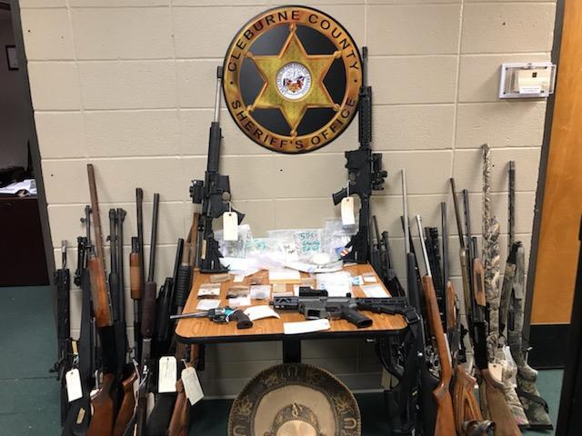 Seized firearms